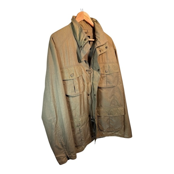 Barbour Super Lightweight Waterproof Utility Jacket in Weathered Olive - Picture 6 of 9